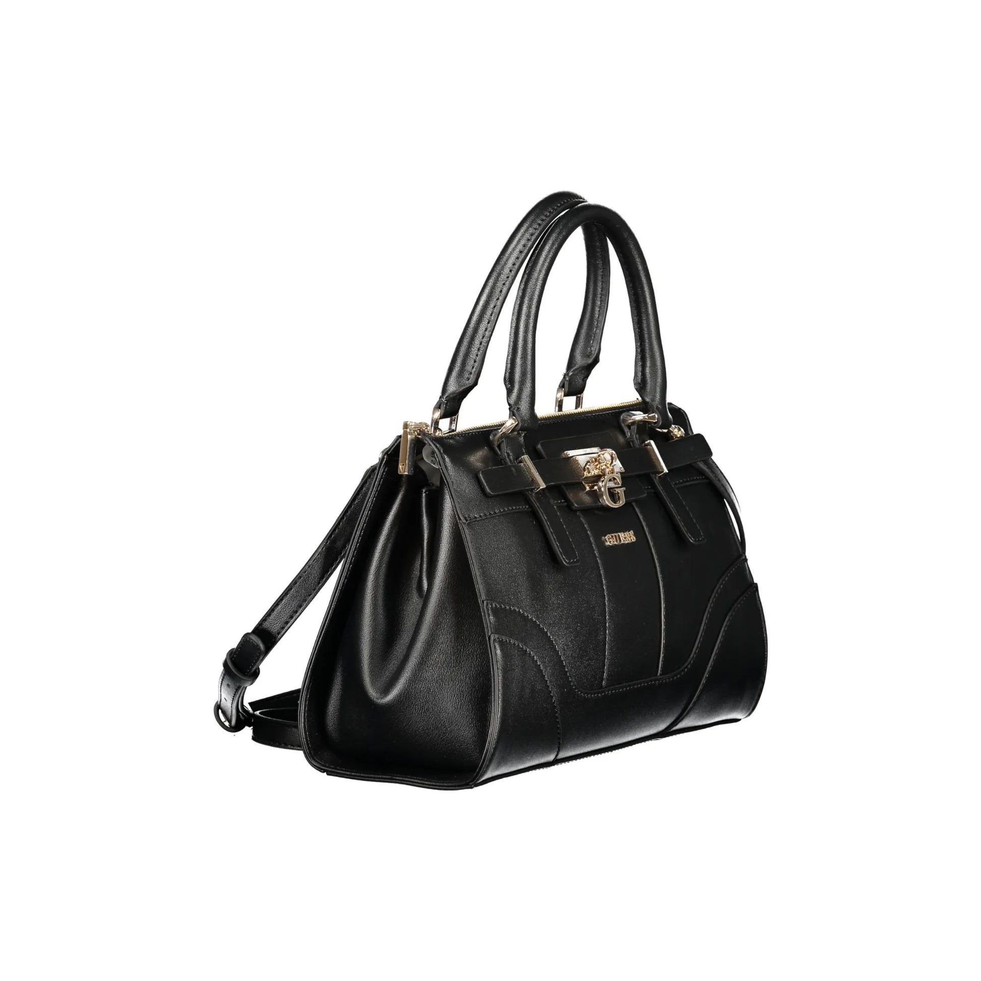 Guess Jeans Borsa a Tracolla Donna Nera Logo Borse nero - vista 3