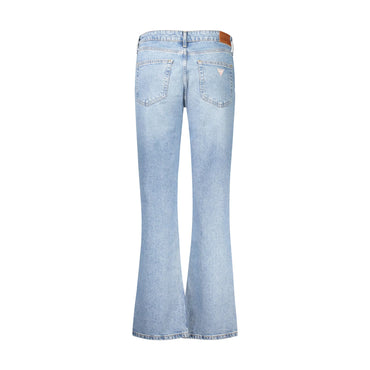 Guess Jeans Donna Azzurri Effetto Slavato Logo - vista 2