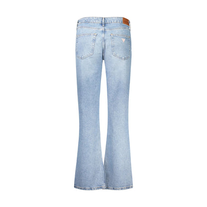 Guess Jeans Donna Azzurri Effetto Slavato Logo - vista 2