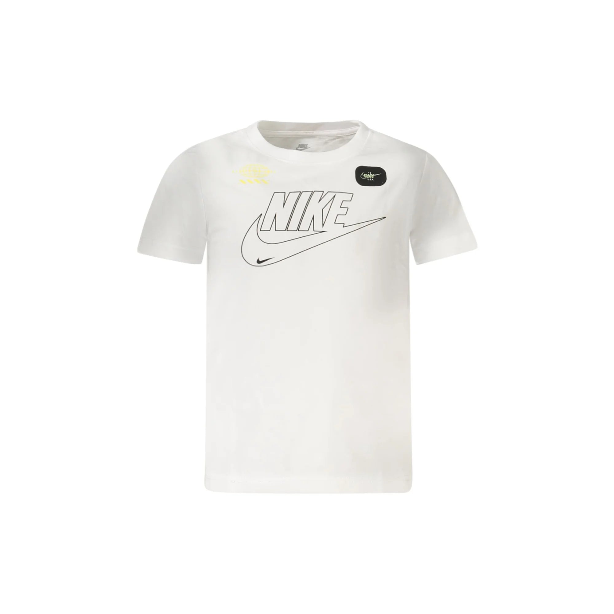 NIKE T-SHIRT MANICHE CORTE BAMBINO BIANCO