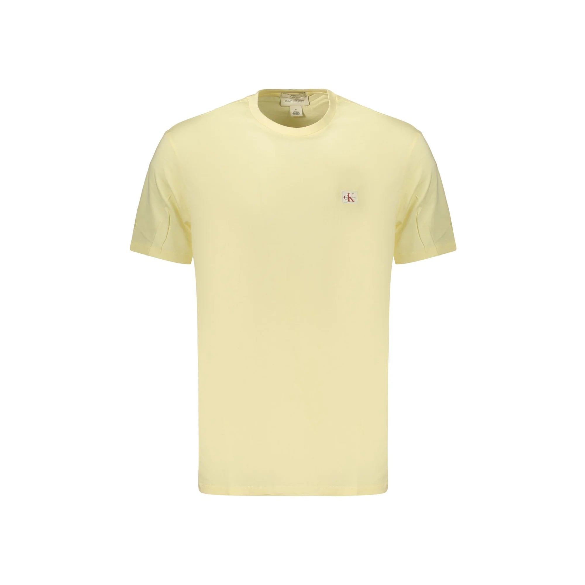 CALVIN KLEIN T-SHIRT MANICHE CORTE UOMO GIALLO