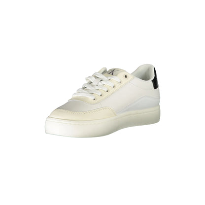 Calvin Klein Sneakers Donna Bianche con Dettagli a Contrasto bianco - vista 3
