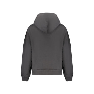 Tommy Hilfiger Felpa Donna Nera Cappuccio Felpata Ricamo Logo Felpe nero - vista 2