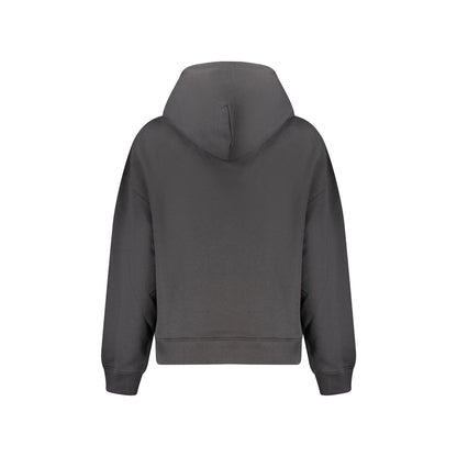 Tommy Hilfiger Felpa Donna Nera Cappuccio Felpata Ricamo Logo Felpe nero - vista 2