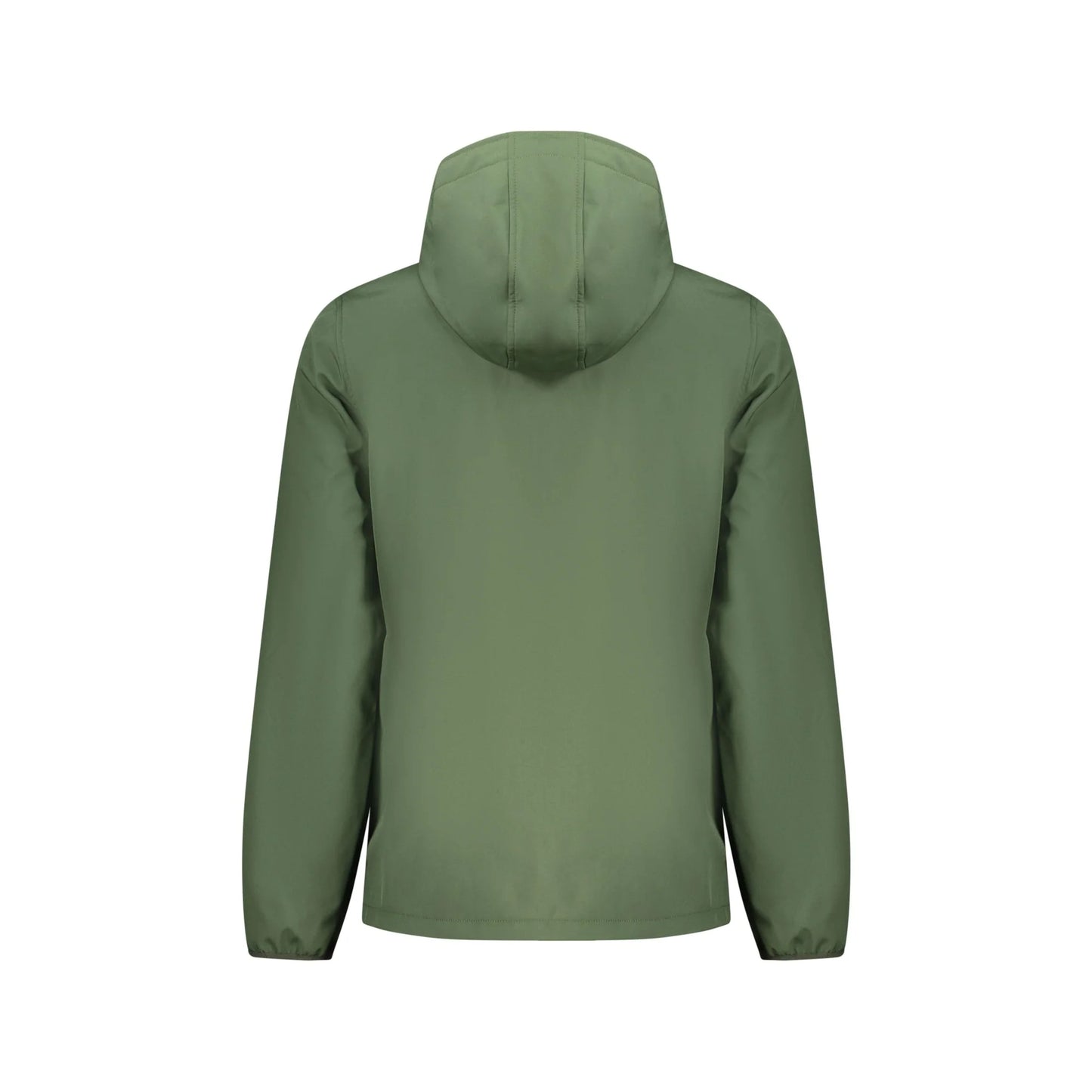 Norway 1963 Giubbotto Uomo Verde Soft Shell Cappuccio Mezza Zip Logo Giubbotti e Giacche - vista 2