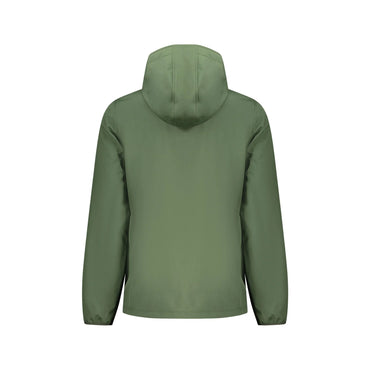 Norway 1963 Giubbotto Uomo Verde Soft Shell Cappuccio Mezza Zip Logo Giubbotti e Giacche - vista 2
