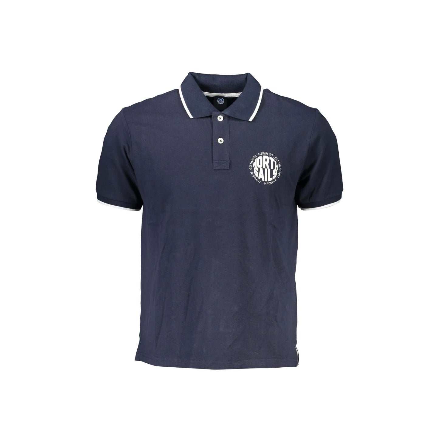 North Sails Polo Maniche Corte Uomo Blu Stampa - foto prodotto