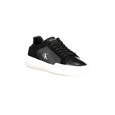 CALVIN KLEIN Sneakers Uomo Nere con Lacci e Dettagli Bianchi nero - vista 2