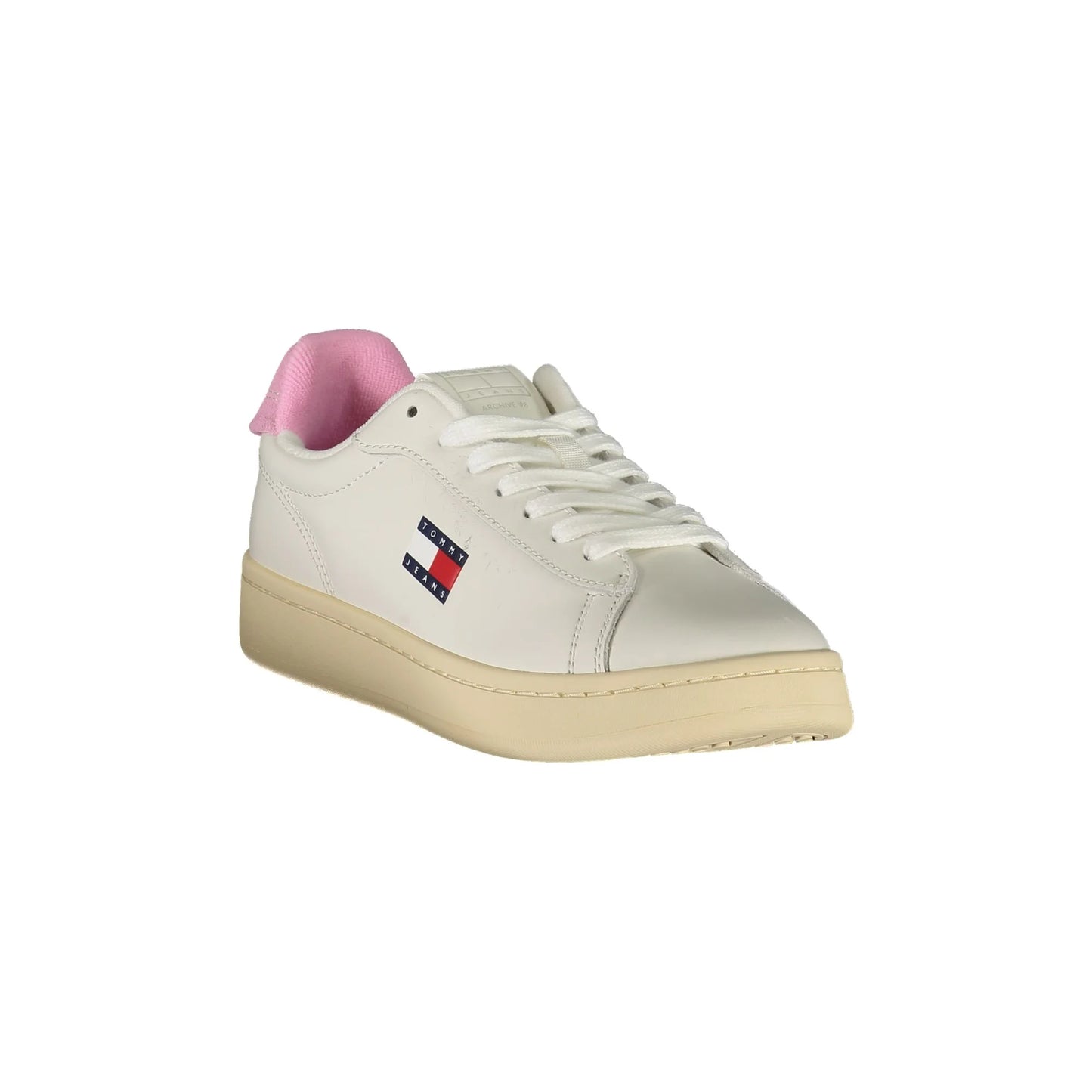 TOMMY HILFIGER Sneakers Donna Bianche con Dettagli Rosa bianco - vista 2