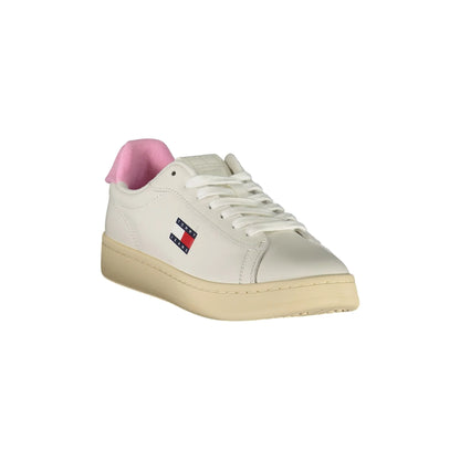 TOMMY HILFIGER Sneakers Donna Bianche con Dettagli Rosa bianco - vista 2
