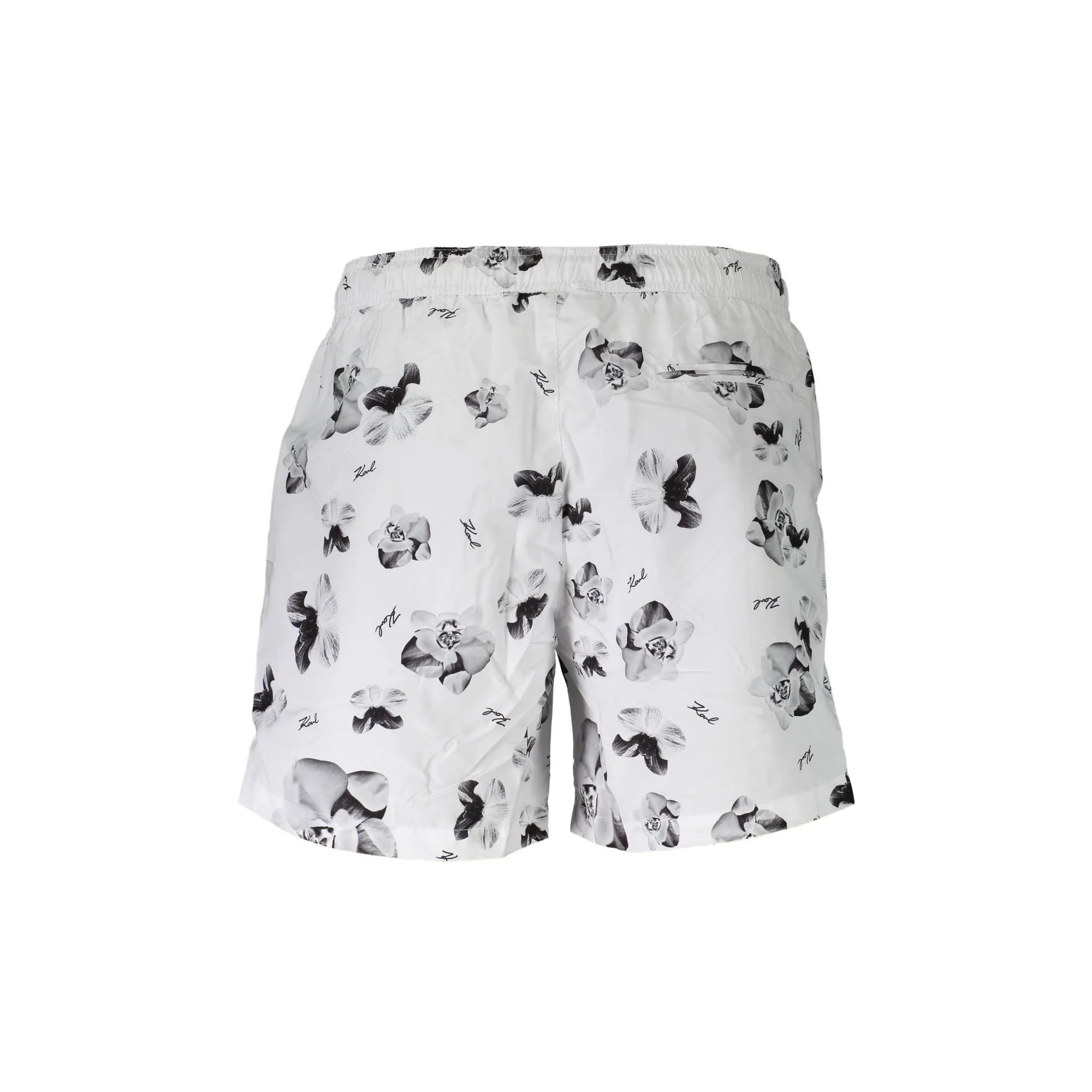 Karl Lagerfeld Beachwear Costume da Mare Uomo Bianco Logo - vista 2