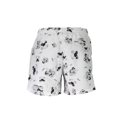 Karl Lagerfeld Beachwear Costume da Mare Uomo Bianco Logo - vista 2