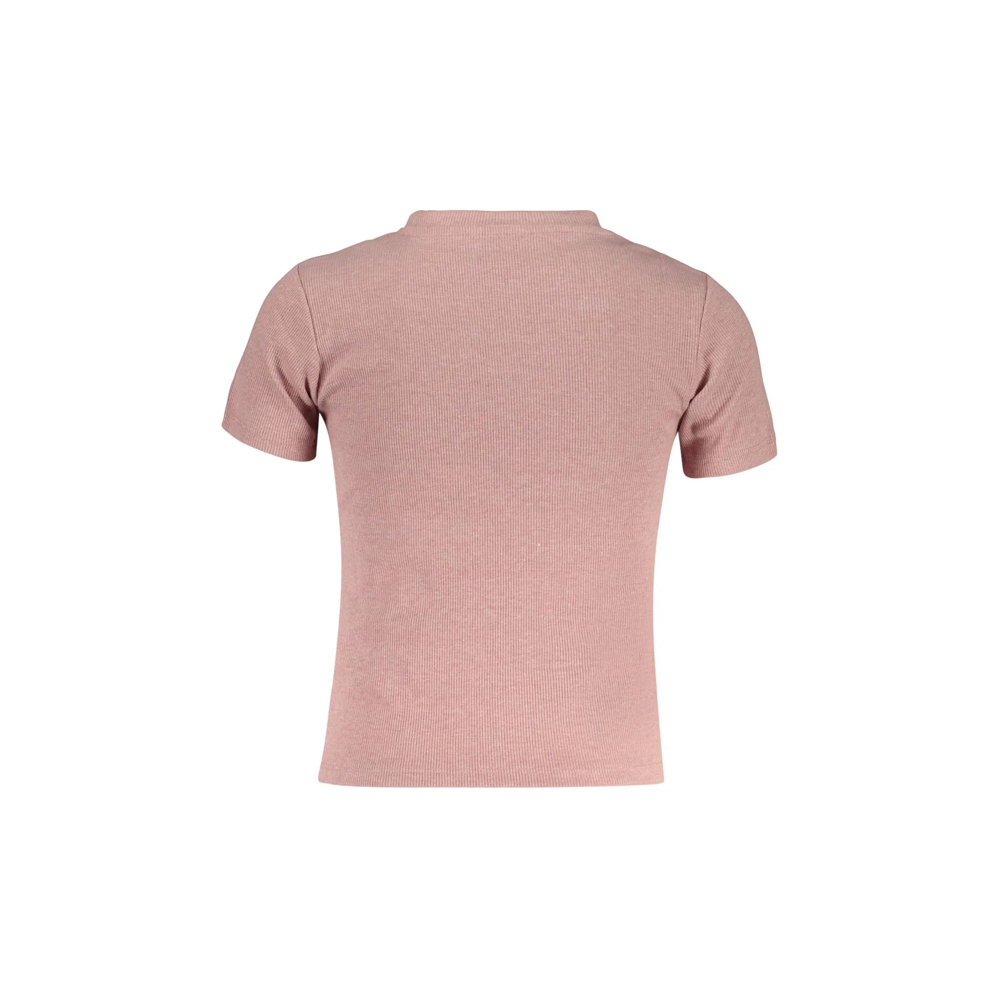 GUESS JEANS T-SHIRT MANICHE CORTE BAMBINA ROSA