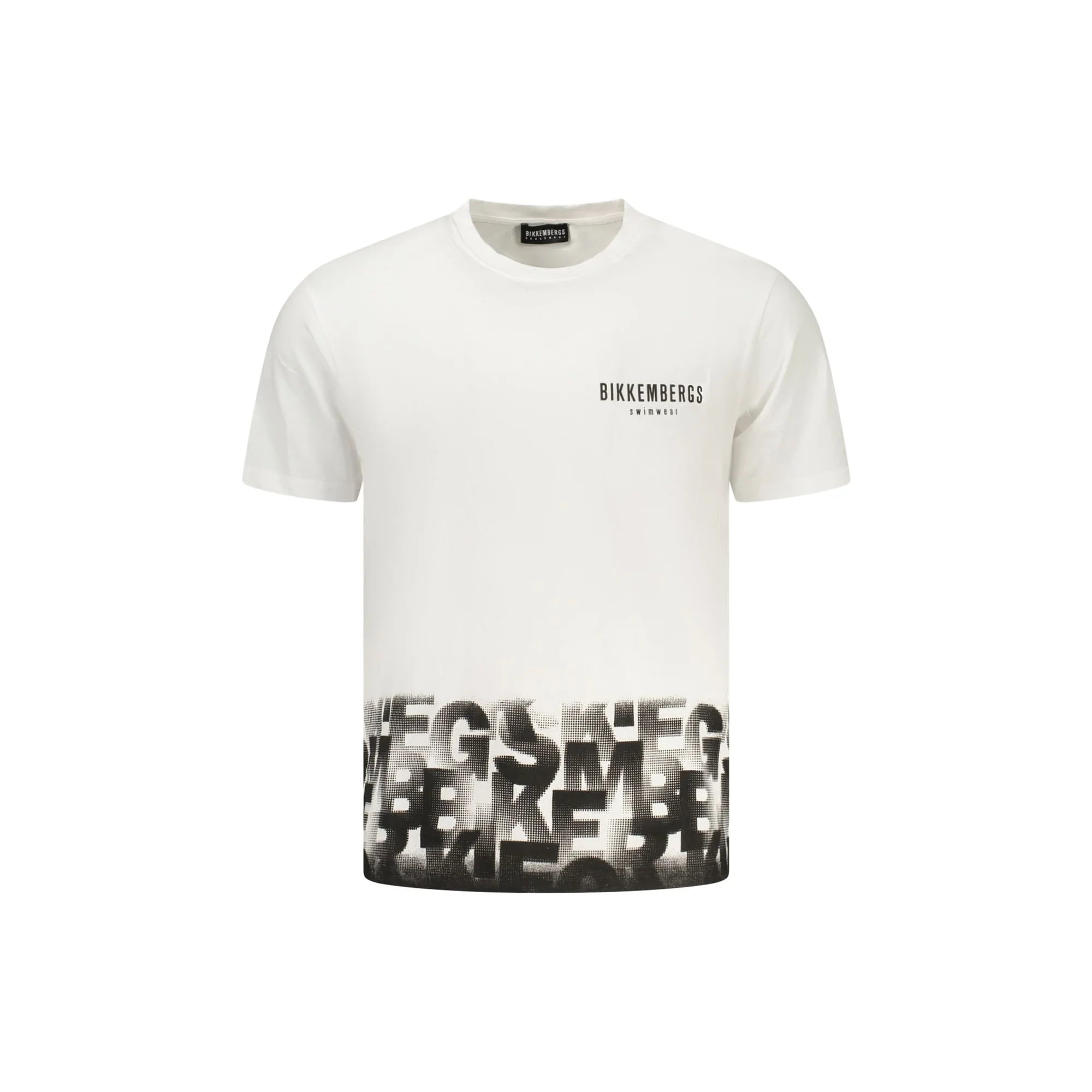 BIKKEMBERGS T-SHIRT MANICHE CORTE UOMO BIANCO