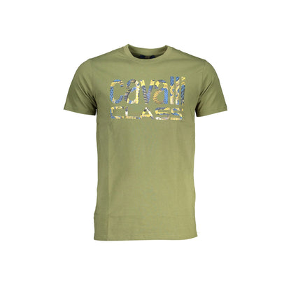 Cavalli Class T-Shirt Maniche Corte Uomo Verde Stampa - foto prodotto