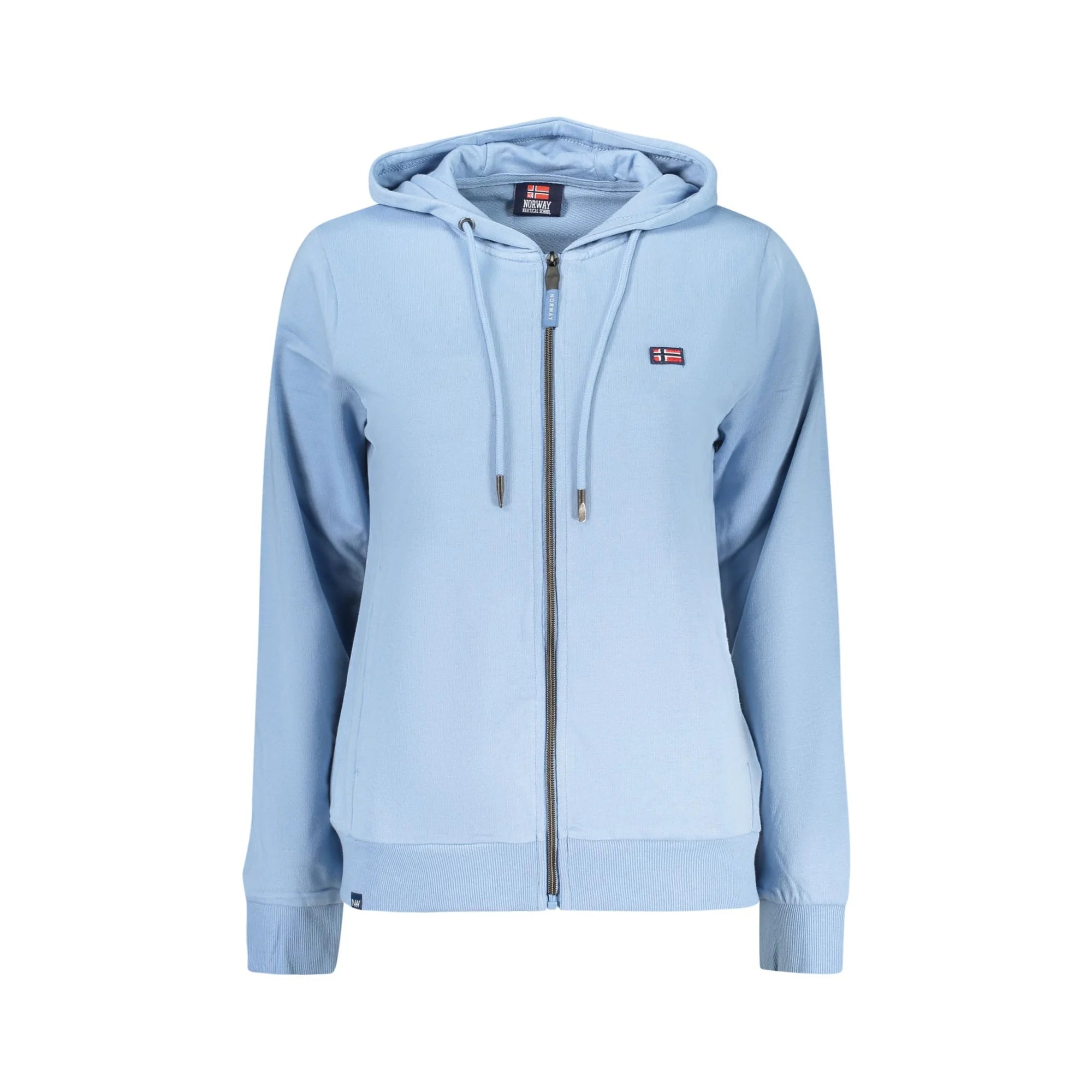 NORWAY 1963 FELPA CON ZIP DONNA AZZURRO