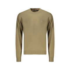 Napapijri Pull Homme Vert Broderie