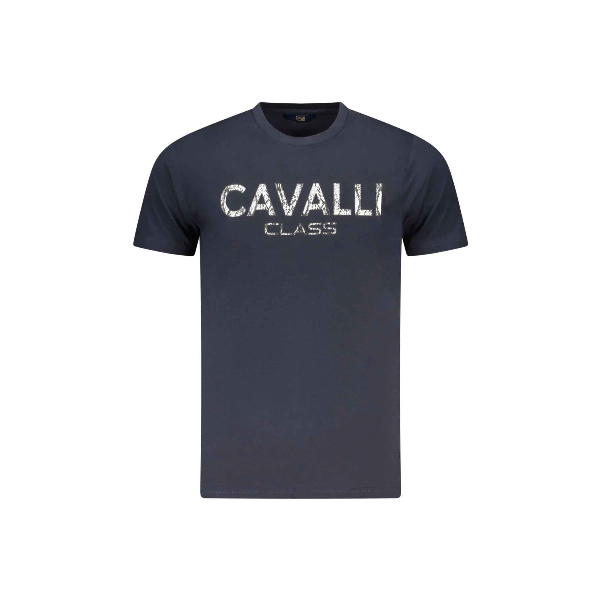 Cavalli Class T-Shirt Maniche Corte Uomo Blu Stampa - foto prodotto