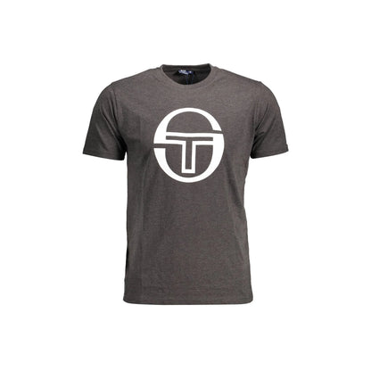 Sergio Tacchini T-Shirt Maniche Corte Uomo Grigia Stampa Logo Grigio - foto prodotto