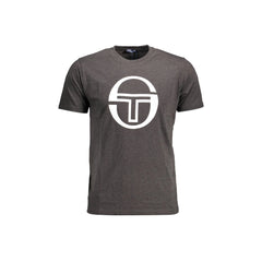 Sergio Tacchini T-Shirt Μανίκια Κοντά Ανδρική Γκρι Εκτύπωση Λογότυπο