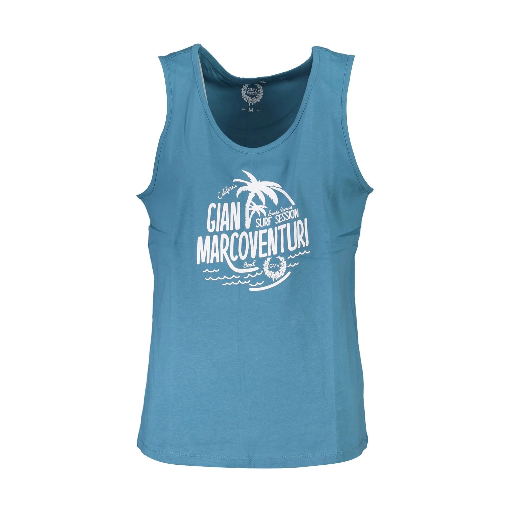 Gian Marco Venturi Canotta Uomo Blu Stampa Logo Camicie - foto prodotto