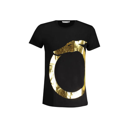 Trussardi T-Shirt Maniche Corte Uomo Nera Stampa Logo Nero - foto prodotto