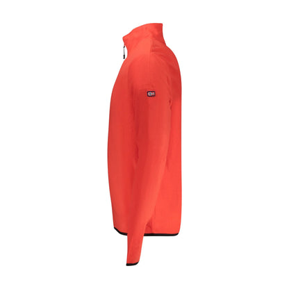 Norway 1963 Felpa Uomo Rosso Mezza Zip Pile Applicazione Logo Felpe - vista 3