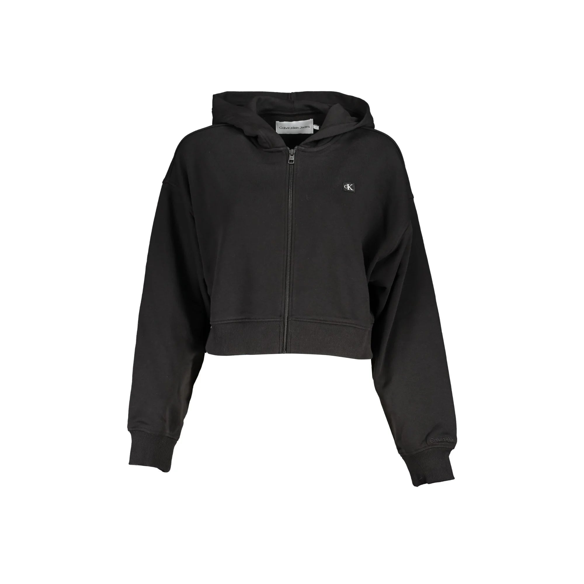 CALVIN KLEIN FELPA CON ZIP DONNA NERO