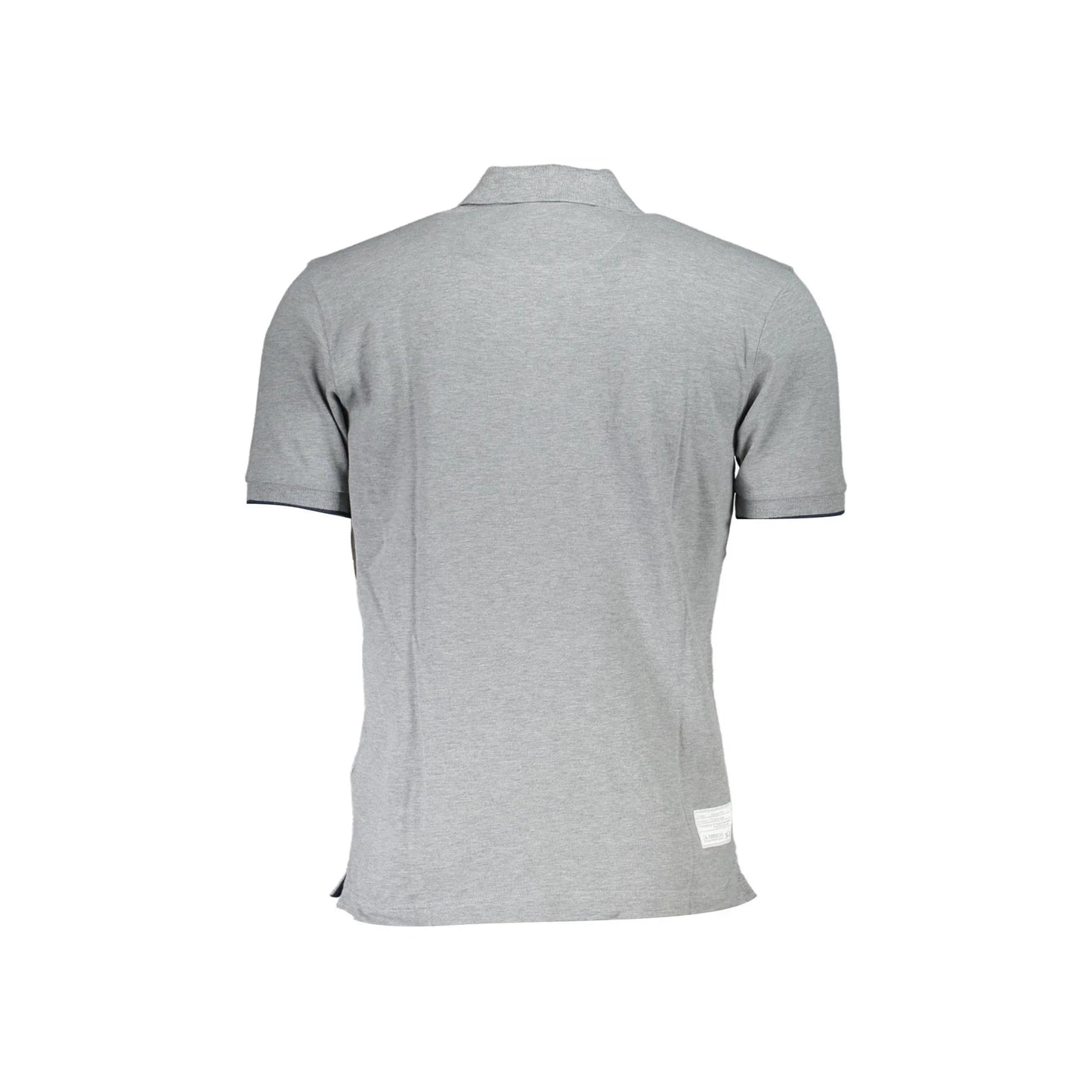 La Martina Polo Maniche Corte Uomo Grigia Ricamo grigio - vista 3