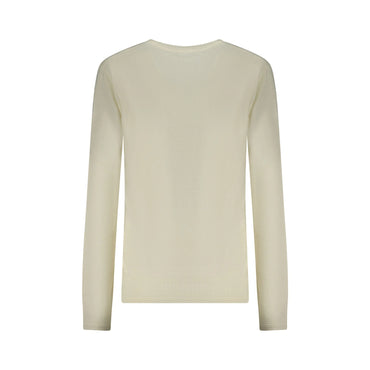 North Sails Maglione Donna Bianco Girocollo Maniche Lunghe Logo Maglie - vista 2