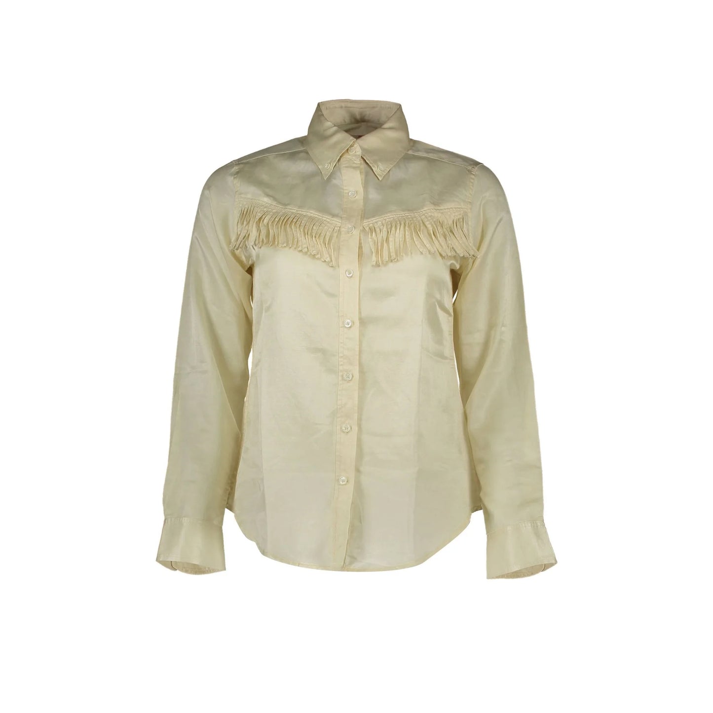GANT CAMICIA MANICHE LUNGHE DONNA BEIGE