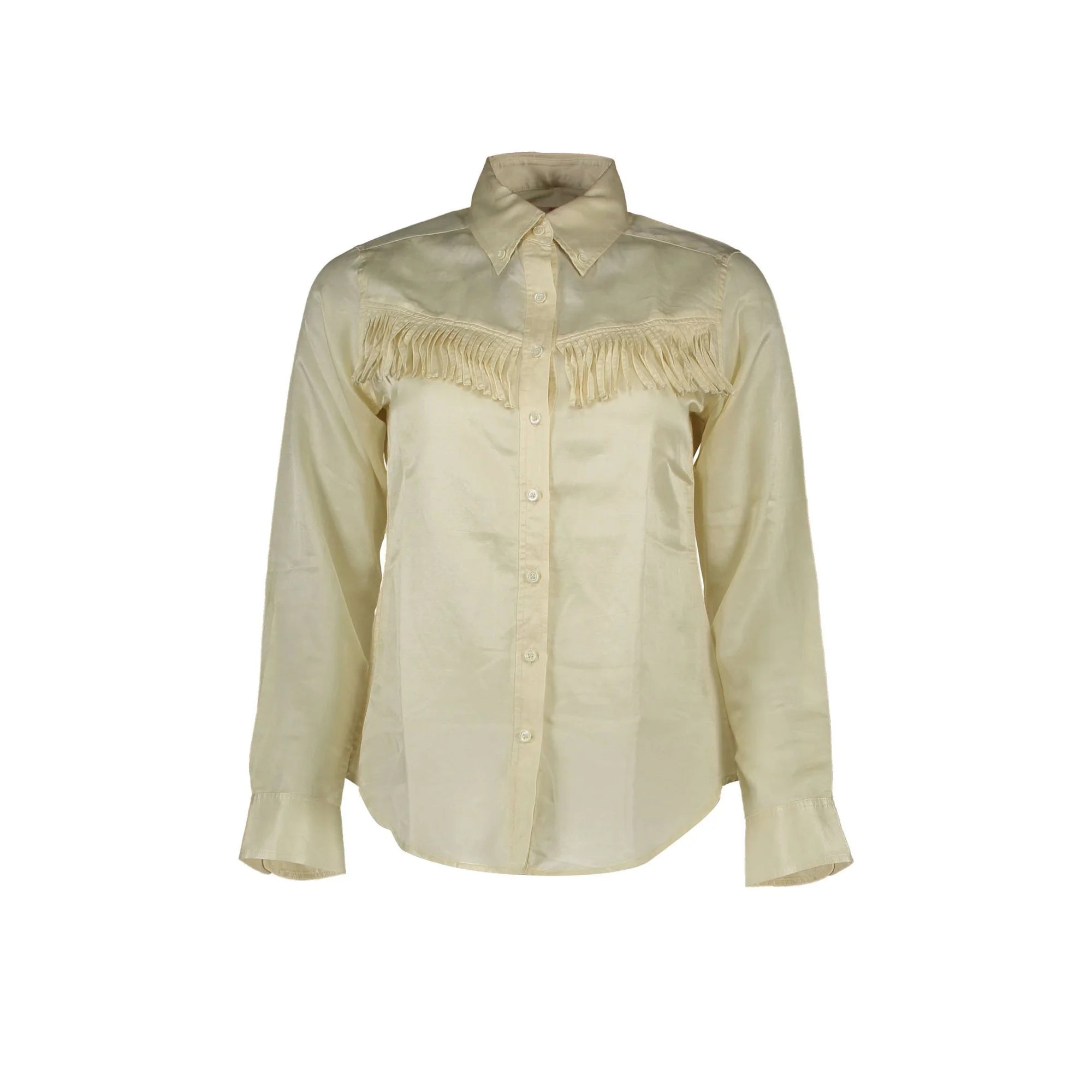 GANT CAMICIA MANICHE LUNGHE DONNA BEIGE