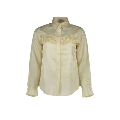 GANT CAMICIA MANICHE LUNGHE DONNA BEIGE