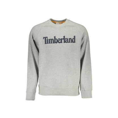 Timberland Felpa Maniche Lunghe Uomo Grigia Stampa Logo Felpe Grigio - foto prodotto