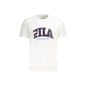 Fila T-Shirt Maniche Corte Uomo Bianca Stampa Bianco - foto prodotto