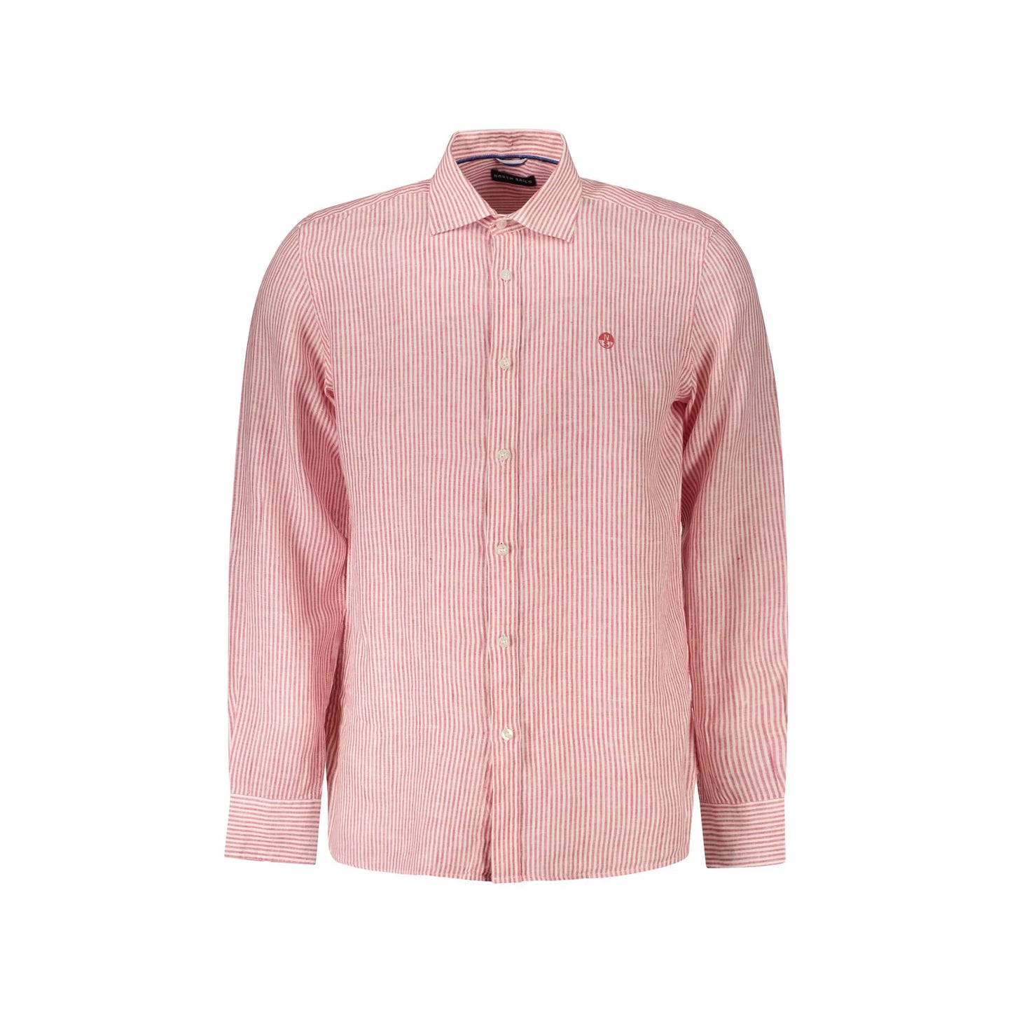 North Sails Camicia Maniche Lunghe Uomo Rossa Ricamo Camicie Rosso - foto prodotto