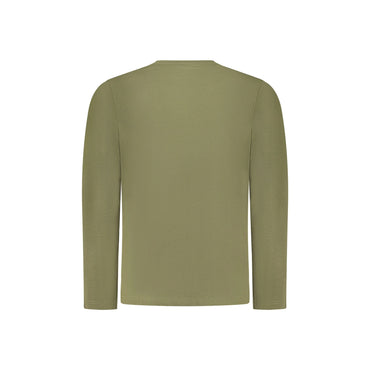Coveri Moving T-Shirt Maniche Lunghe Uomo Verde Ricamo - vista 2