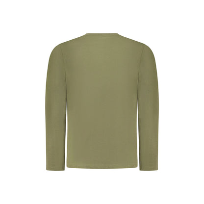 Coveri Moving T-Shirt Maniche Lunghe Uomo Verde Ricamo - vista 2