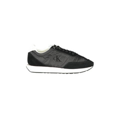 CALVIN KLEIN Sneakers Donna Nere con Lacci e Dettagli in Bianco