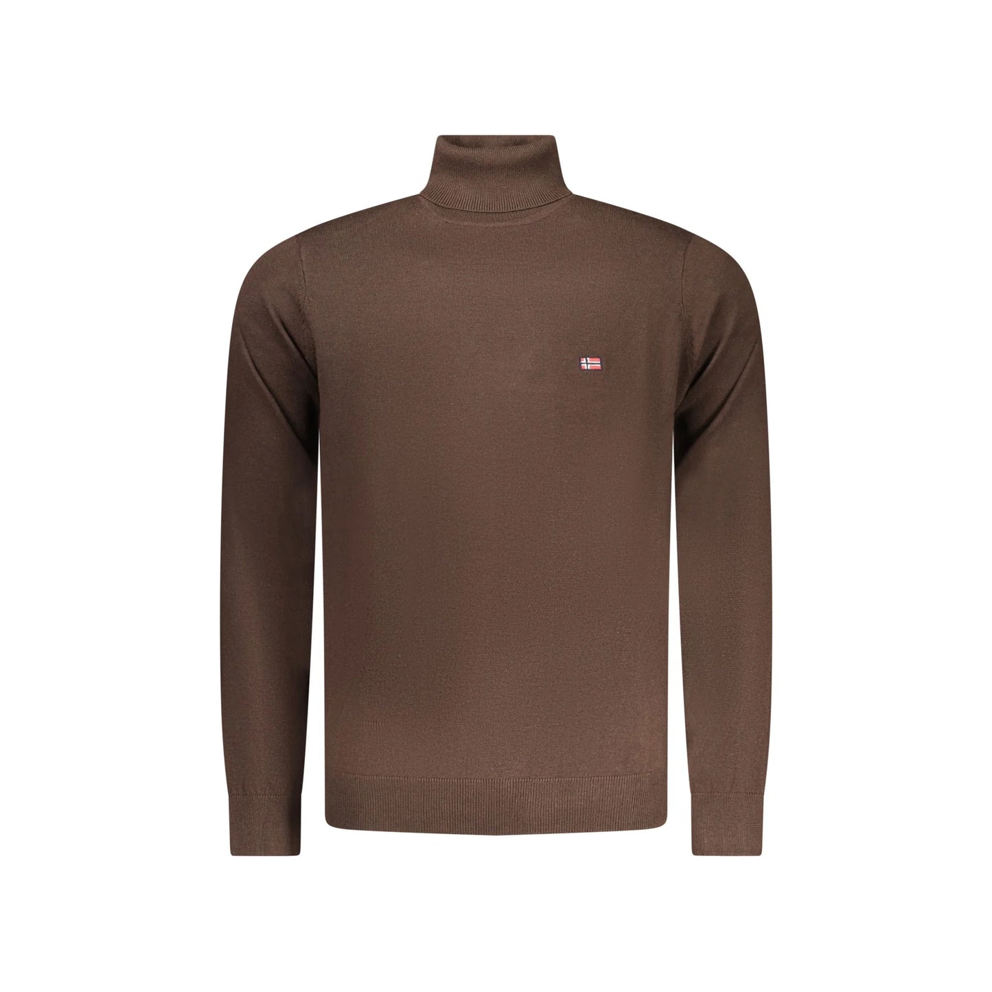 Norway 1963 Maglione Uomo Marrone Ricamo Maglie - foto prodotto