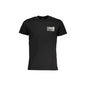 Cavalli Class T-Shirt Maniche Corte Uomo Nera Stampa Logo Nero - foto prodotto