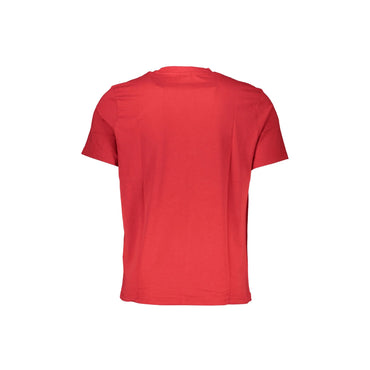 North Sails T-Shirt Maniche Corte Uomo Rossa Stampa Logo rosso - vista 2