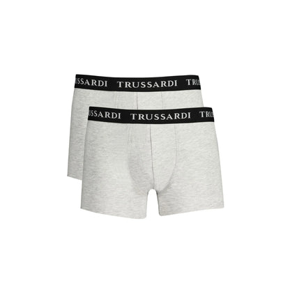 Trussardi Boxer Uomo Grigio Stampa Logo Intimo - foto prodotto