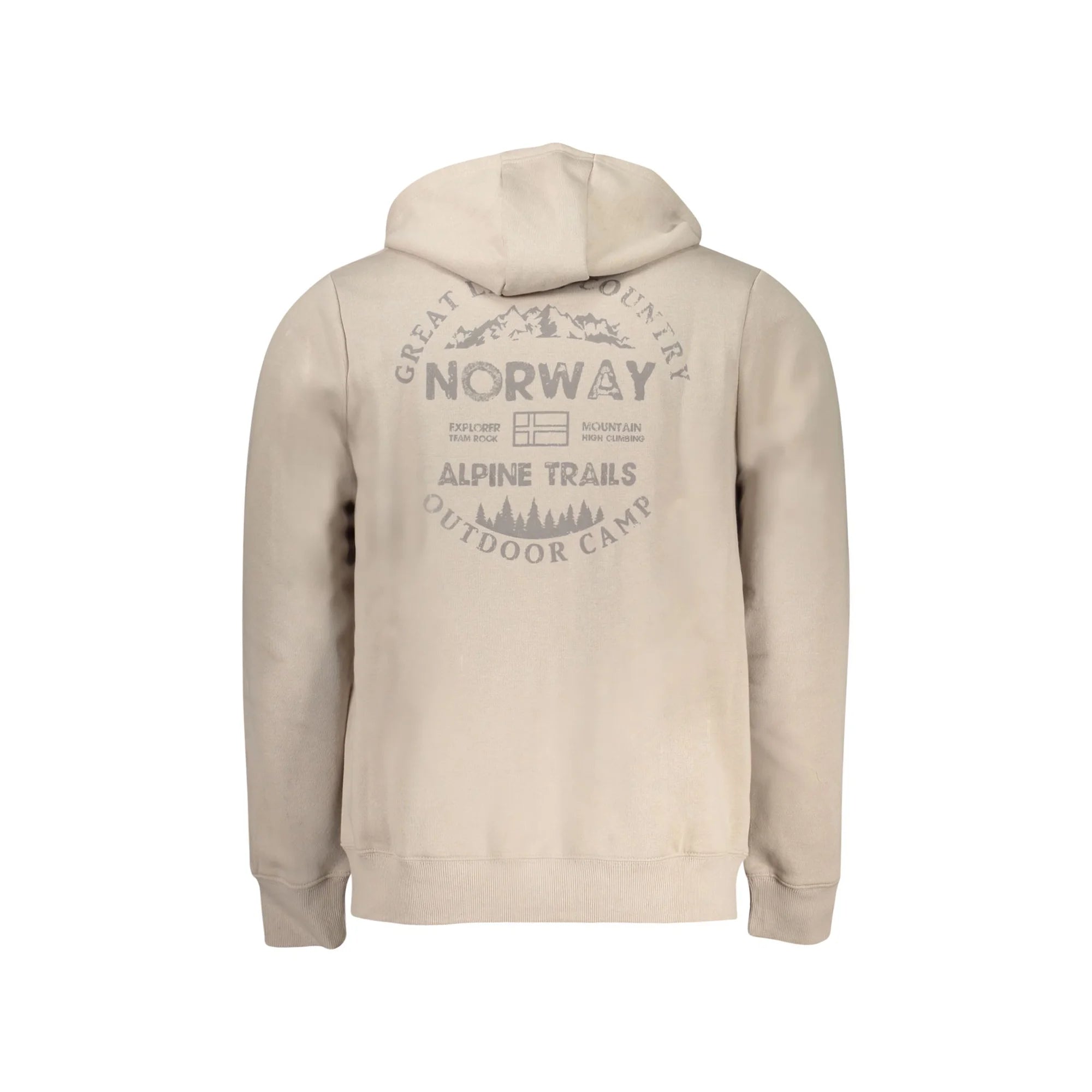 NORWAY 1963 FELPA CON ZIP UOMO BEIGE