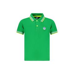 North Sails Polo Maniche Corte Bambino Verde Logo