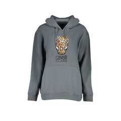 Cavalli Class Felpa Donna Grigia con Cappuccio e Logo