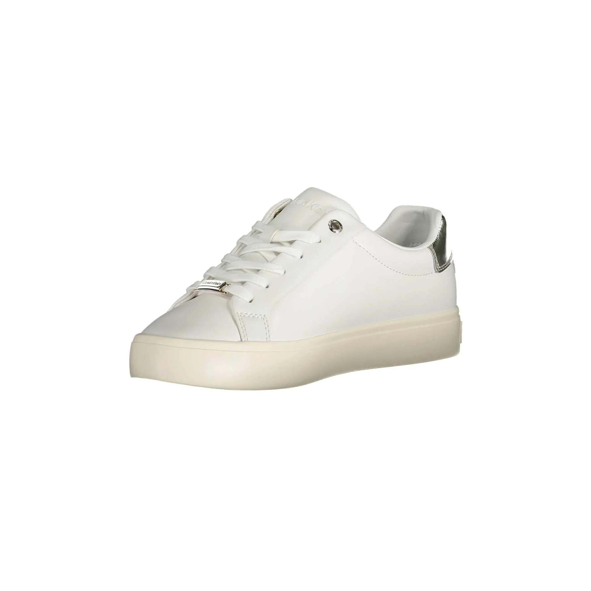 CALVIN KLEIN Sneakers Donna Bianche con Dettagli a Contrasto bianco - vista 3
