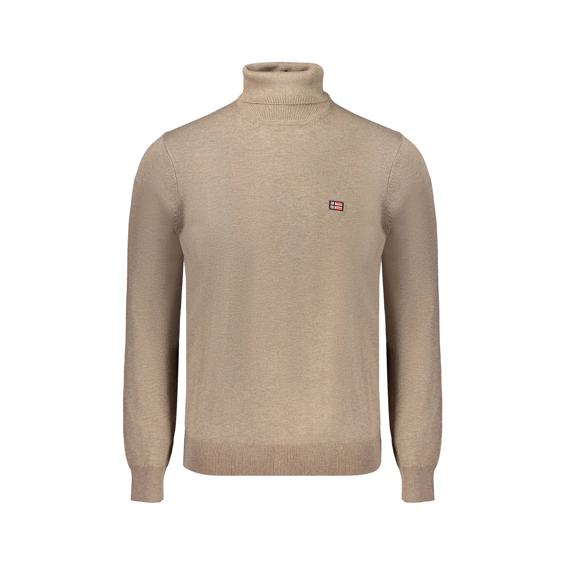 Norway 1963 Maglia Uomo Marrone Dolcevita con Ricamo e Logo Maglie - foto prodotto