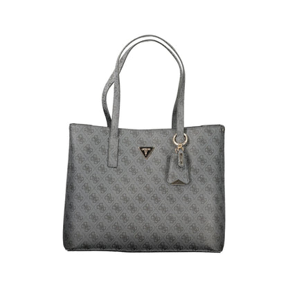 Guess Jeans Borsa a Spalla Donna Nera Stampa Logo Borse Nero - foto prodotto