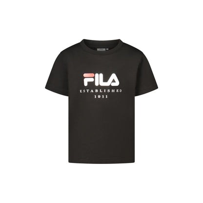 FILA T-SHIRT MANICHE CORTE BAMBINA NERO